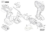 Bosch 3 601 JE7 100 Gsb 18-2-Li Plus Cordl Perc Screwdr 18 V / Eu Spare Parts